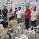 سابق وزیر کے فرزندوں کی مدگی سرپنچ سے ملاقات