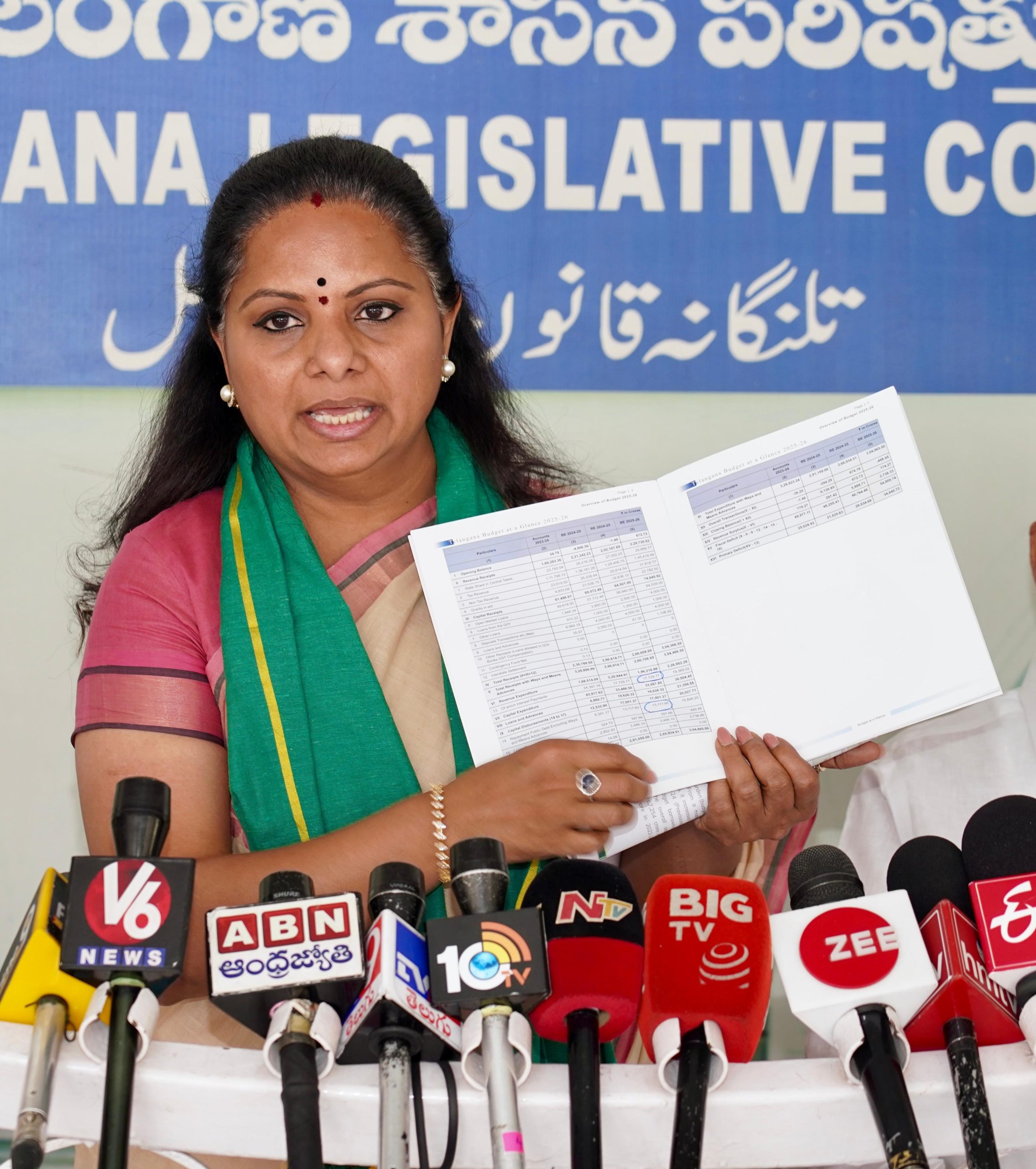 “More Speeches.. Less Money” BRS MLC Kavitha Slams Congress Budget