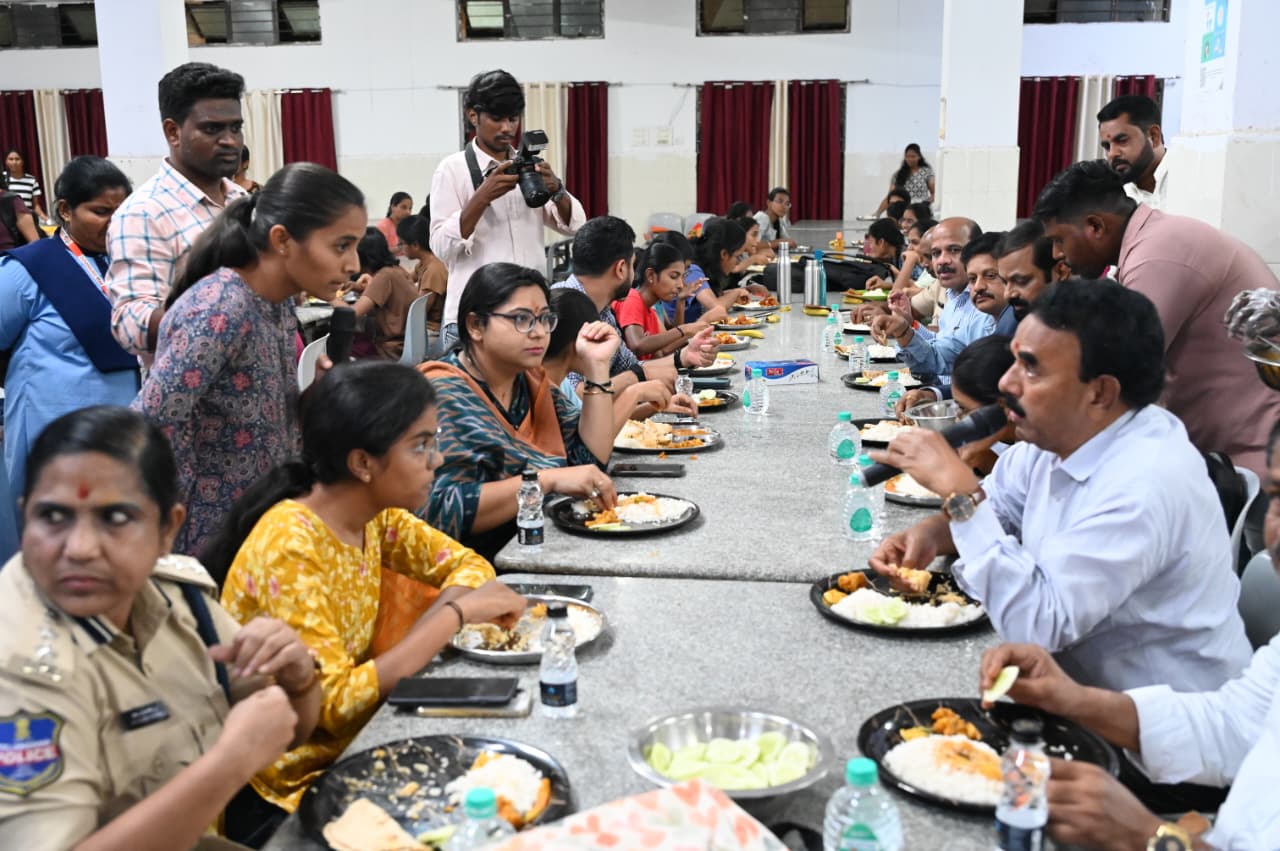 Minister dines with students at Basara RGUKT, orders steps to address issues