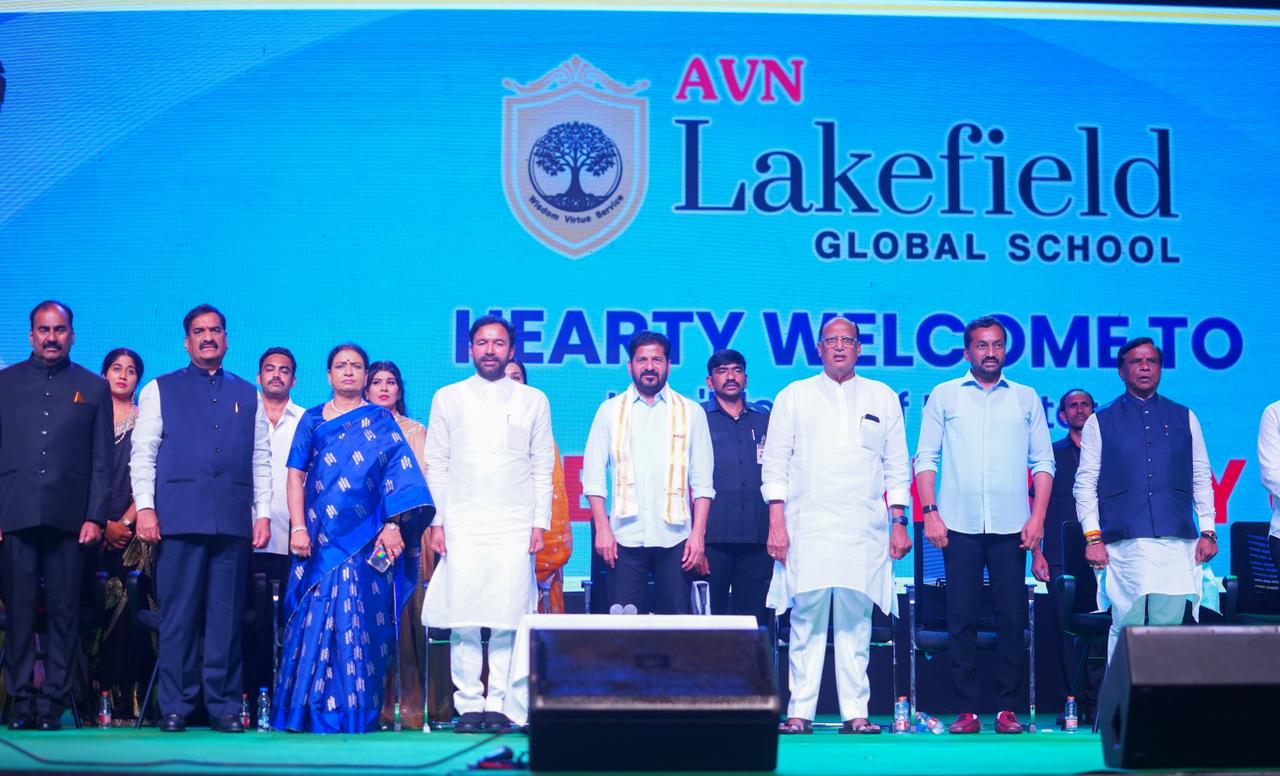 CM Revanth Reddy Unveils Ambitious Education Reforms at AVN Leafield Global School, Ibrahimpatnam