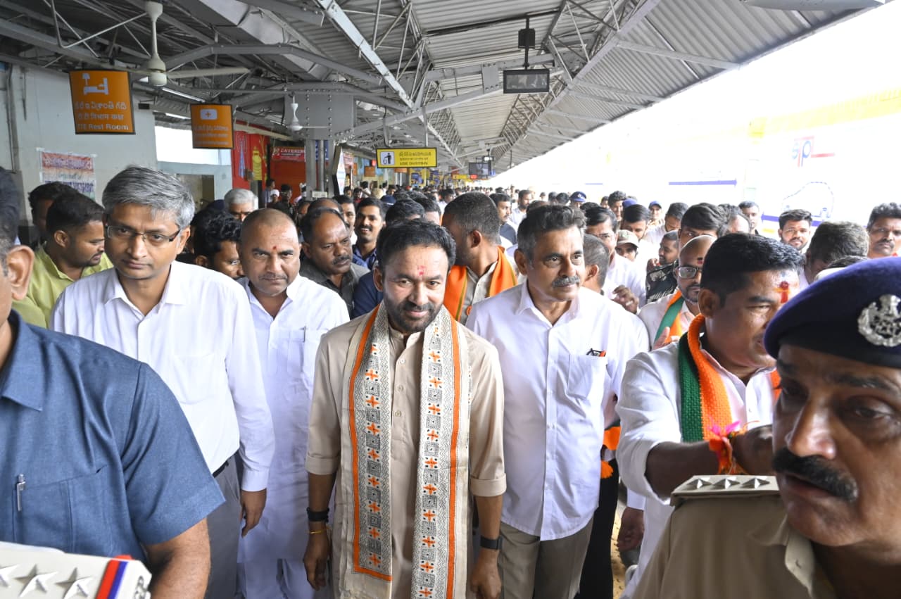 Vikarabad Railway Station Modernisation Works Reviewed by Kishan Reddy, Konda Vishweshwar Reddy