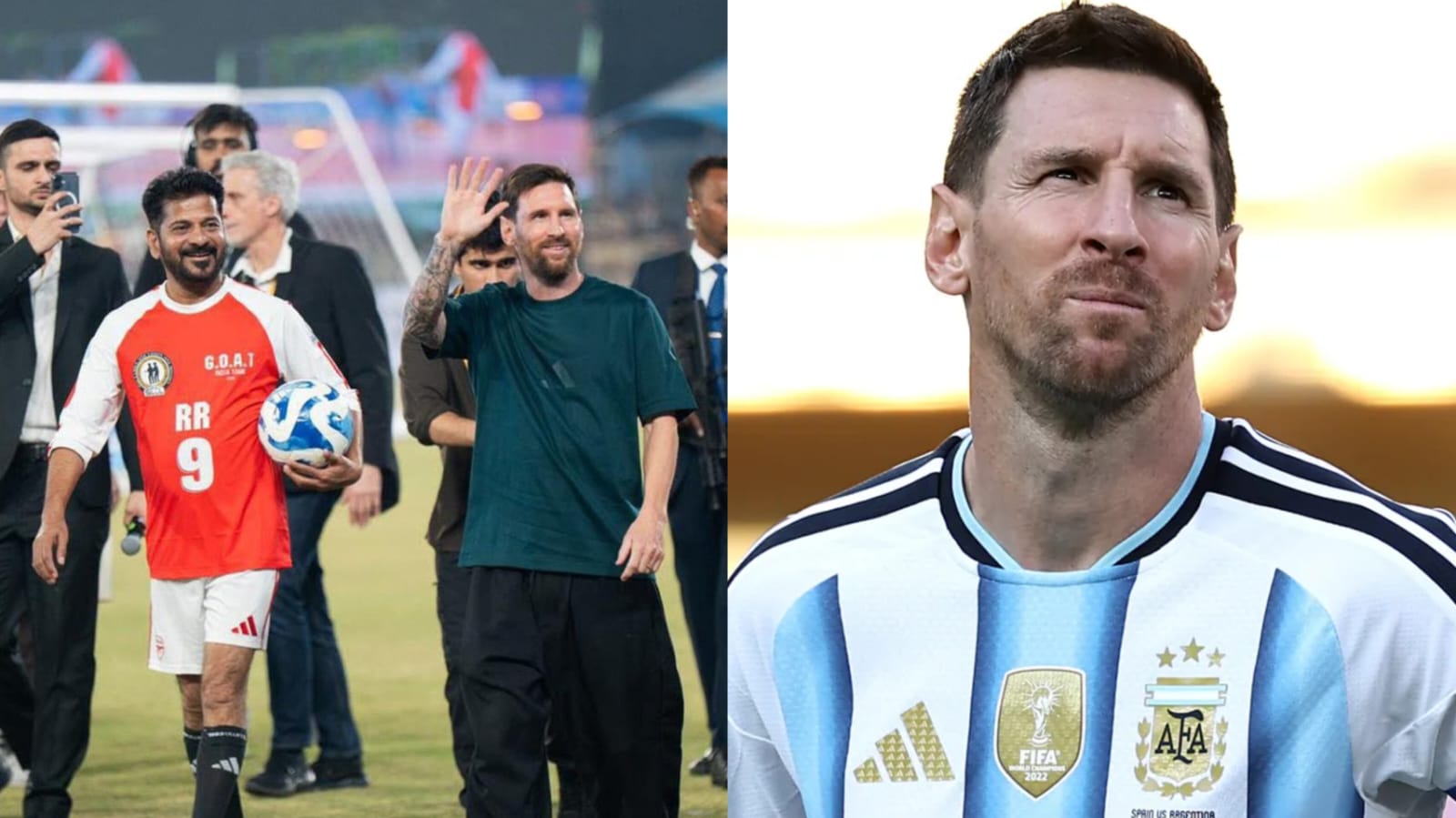 CM Revanth Reddy Calls Lionel Messi the ‘GOAT’, Bids Farewell